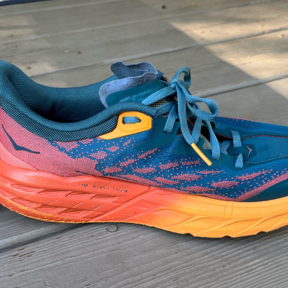Hoka Women's Sneakers - Teal and Orange - Picture 2 of 9